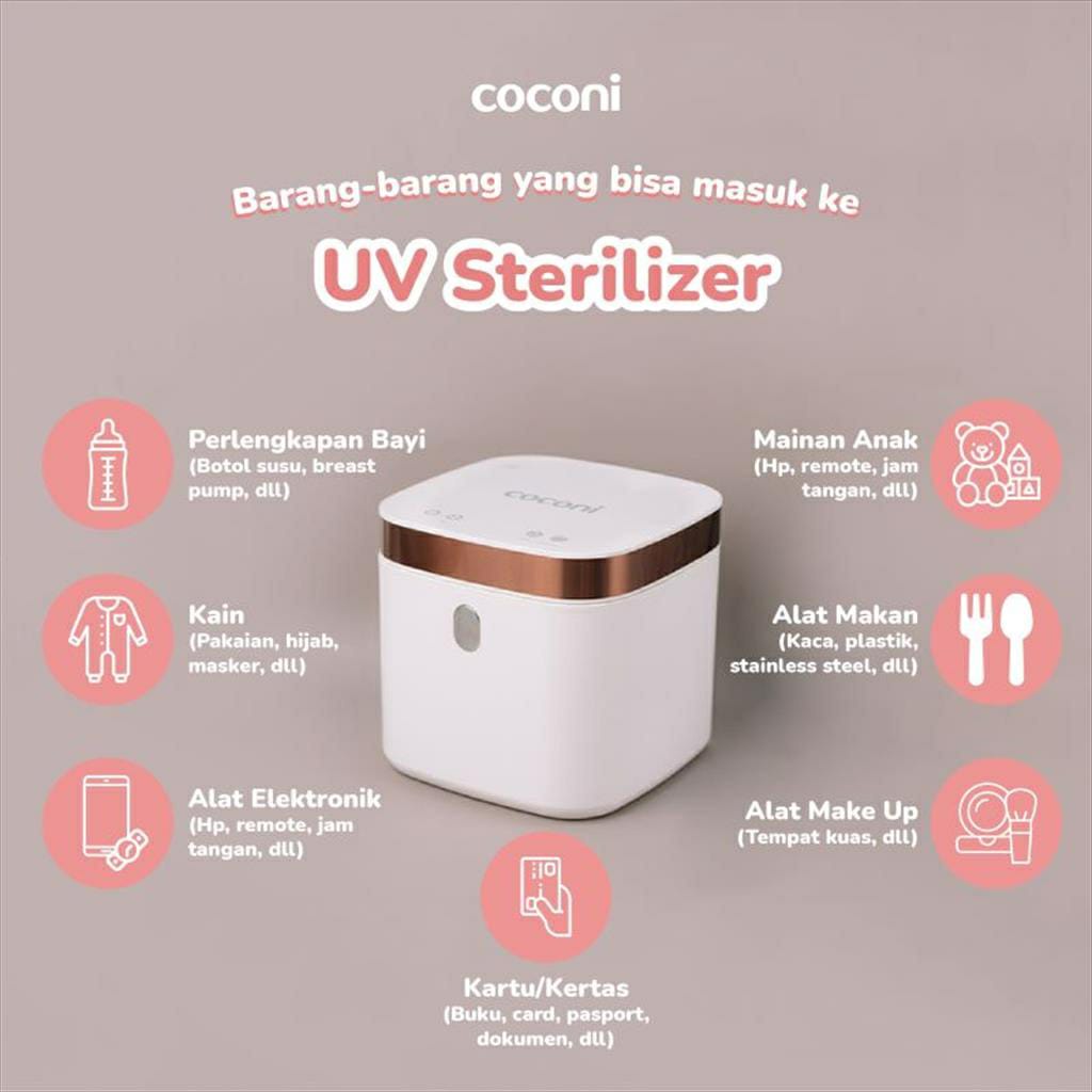 Coconi Automatic UV Sterilizer With Dryer 10L - Alat Steril Botol dan Pengering