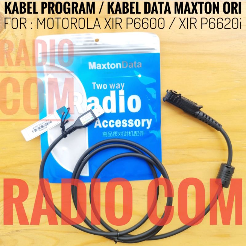 KABEL PROGRAM HT MOTOROLA XIR P6620i XIR P6600 KABEL DATA HT XIR P6620i P6600 ORI MAXTON