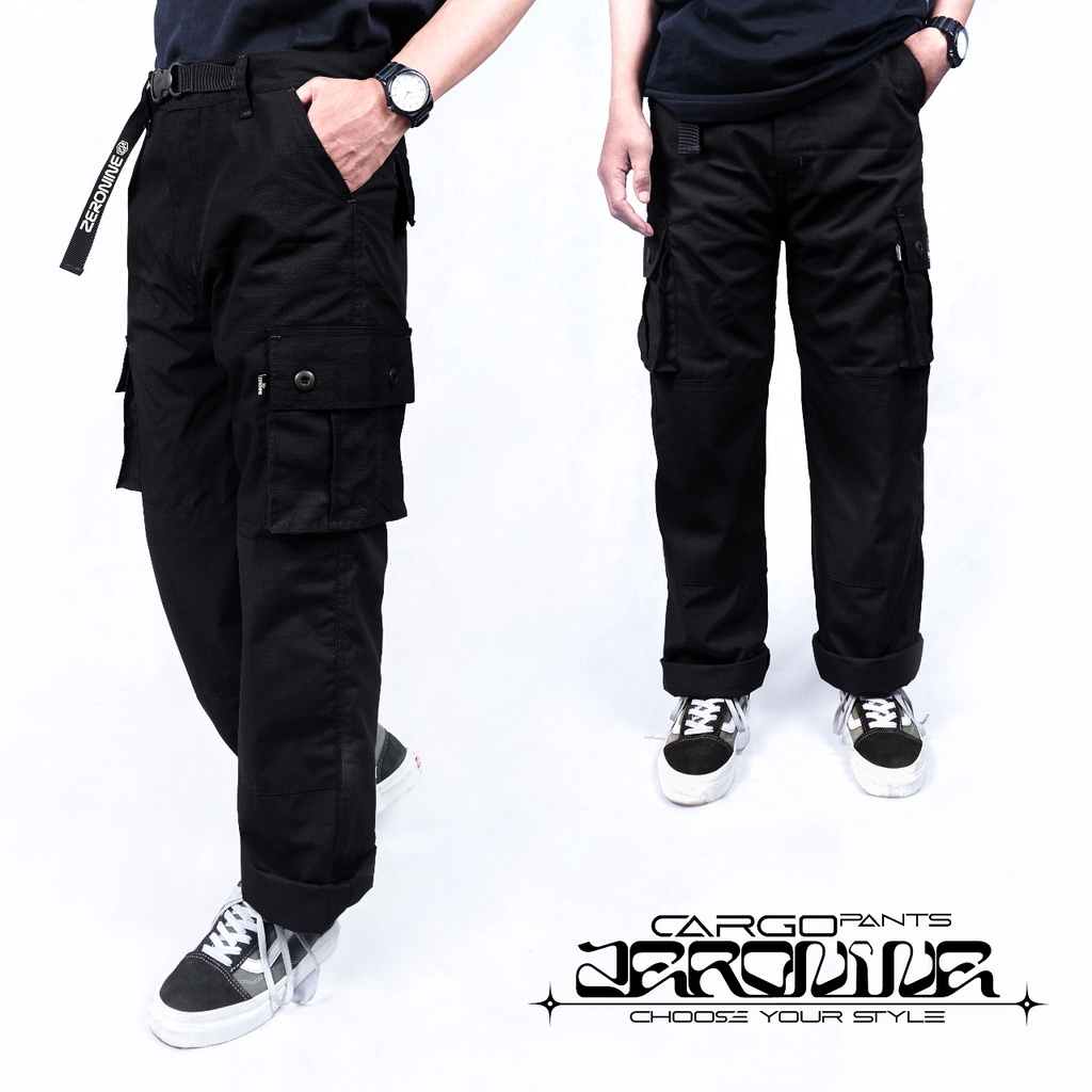 NB36TG ZERONINE Celana Cargo pants | ZERONINE Celana Pria Cargo | ZERONINE Celana Regular Cargo | ZE