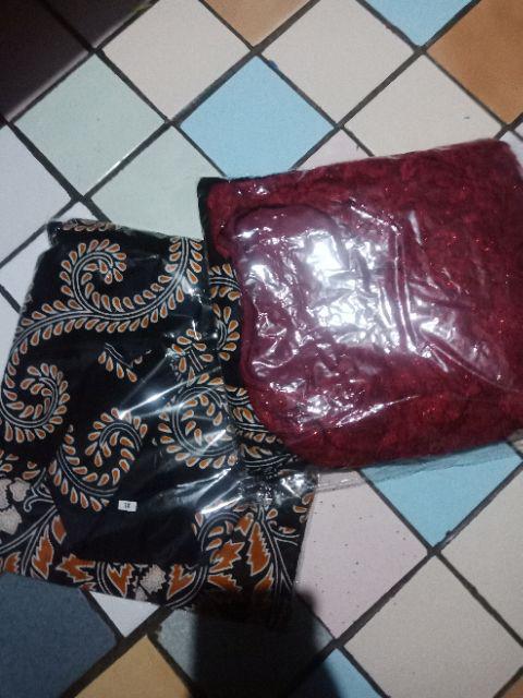 [new Arival] Wou Batik Couple Ayusita Ruffle Batik Couple Ori Ndoro Jowi Dnt Garansi Termurah Bg094