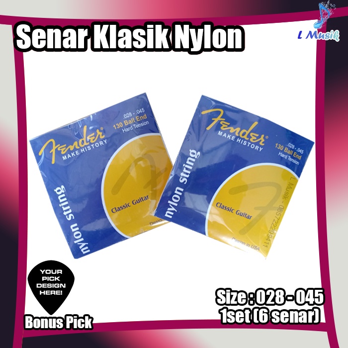 Lokal Senar Gitar Nilon Klasik Yamaha | Original Classic Nylon Guitar Strings