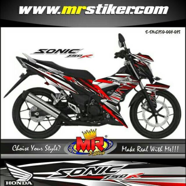 Decal Dekal Honda Sonic 150 R Stiker Sticker Sonic 150r Semi Full