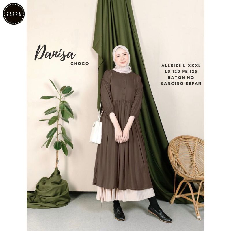 (BISA COD) #MIDI JUMBO# DANISA GAMIS MIDI JUMBO LD 120 cm TERBARU BY ZARRA