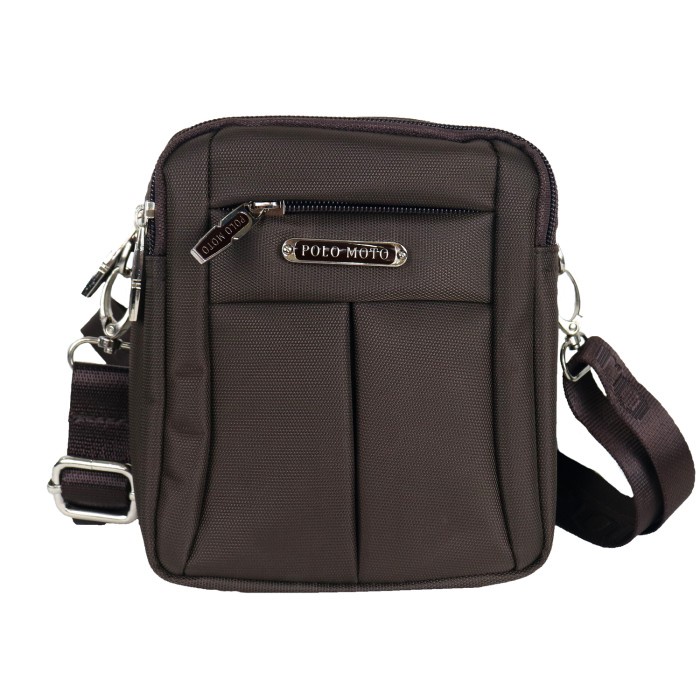 Terlaris Polo Power 012L Tas Slempang Pria Sling bag Import Tas Polo Original - Cokelat, Small