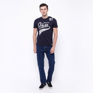  Edwin  Celana  Jeans  Roma 04 Slim Fit Pria Panjang Biru Tua 