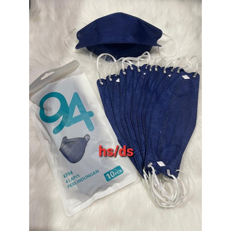 masker kf94 biru dongker masker 10pcs masker medis