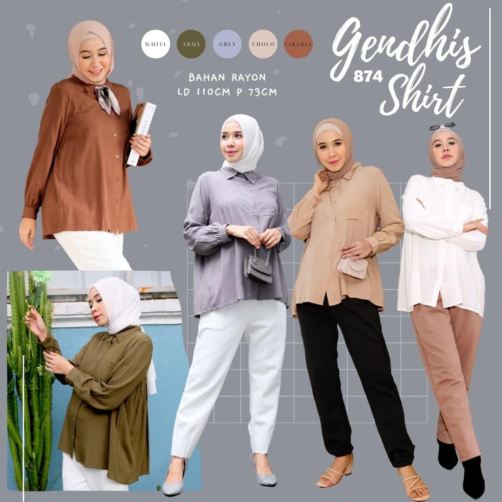 GENDHIS SHIRT / ATASAN /  BLOUSE / TOP WANITA