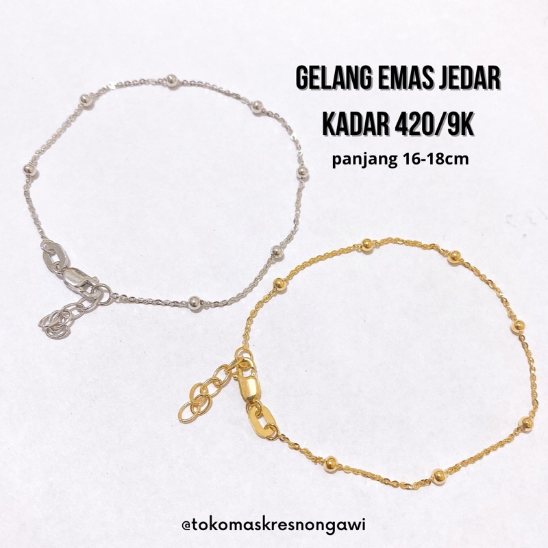 Gelang emas Jedar kadar 420/9K BESTSELLER TERMURAH