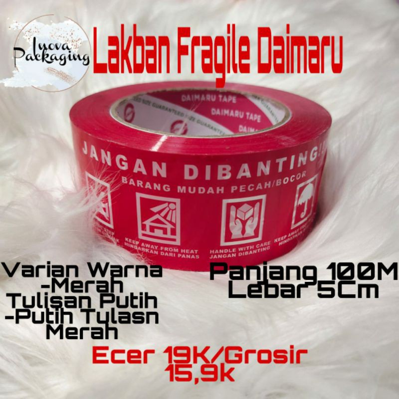 

Lakban Fragile Daimaru 100 Yard ( 100 Meter )