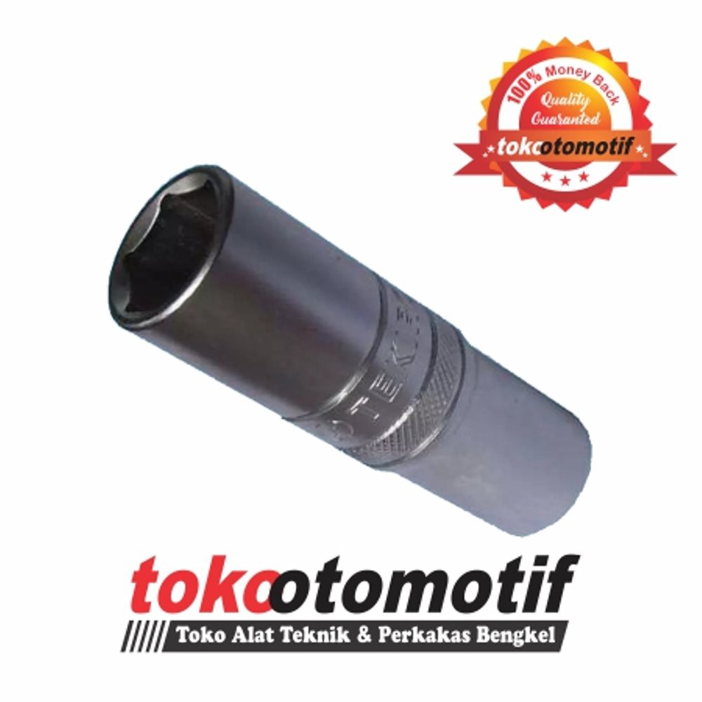 Mata Kunci Sok Panjang 1/2" - 6 pt - 17 mm TEKIRO | Sock Shok Shock Soket
