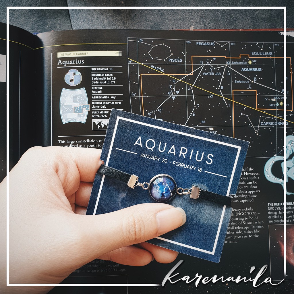 Gelang Zodiak Aquarius Zodiac Constellation Bracelet Shopee