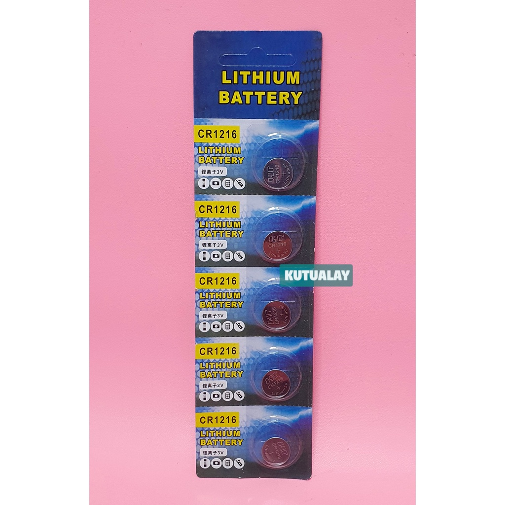 Baterai CR1216 3V Battery CR 1216 Batre Lithium Cell