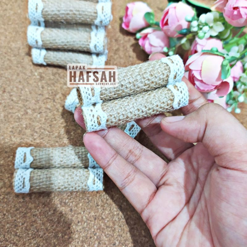 Bantalan Cincin Rustic - Ring Box Goni - Seserahan Rustic - Tempat Cincin Hantaran - Tatakan Rustic