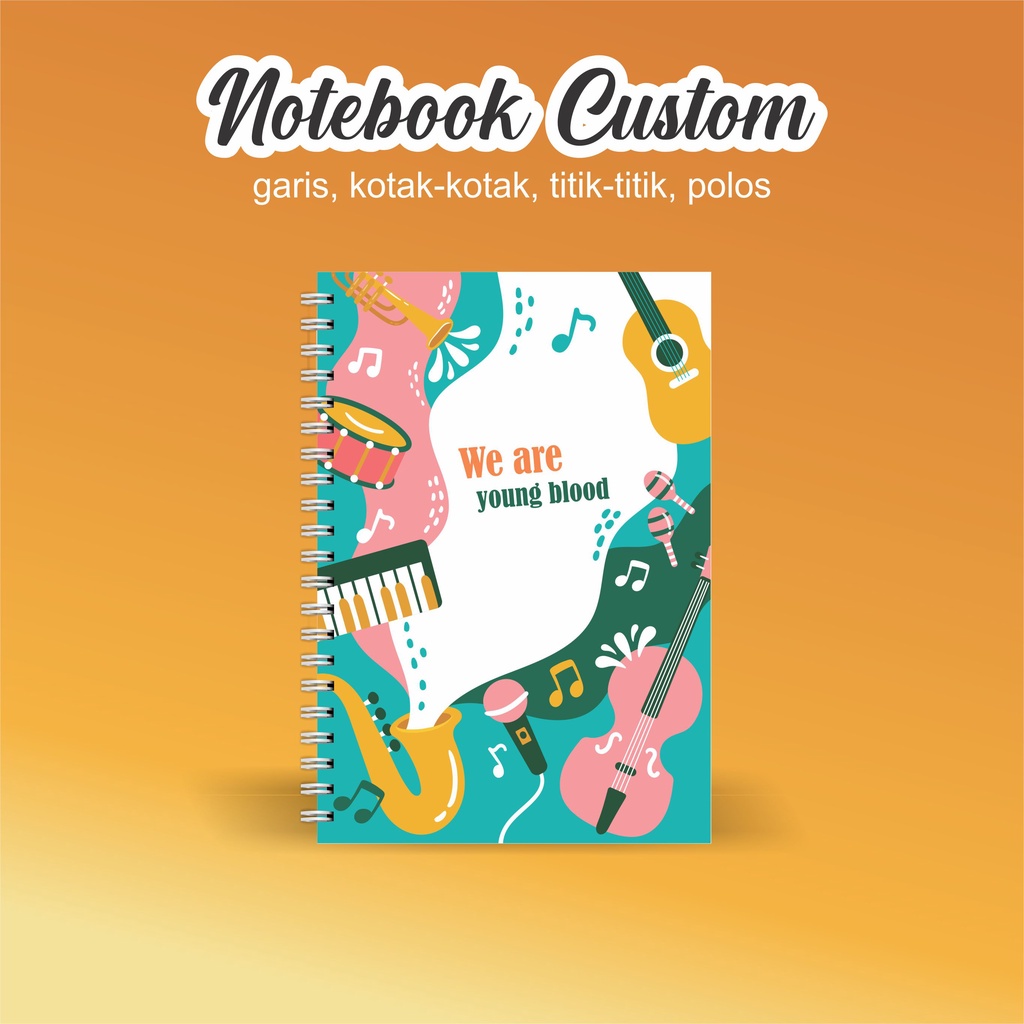 

NOTEBOOK A5 CATATAN/JURNAL BOOKPAPER GRID/KOTAK2#DOTTED/TITIK2#BLANK/POLOS