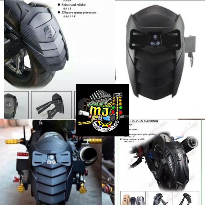 Mud Guard/Mudguard New Shark Power Universal R15,Cbr150r,Vixion,Xabre,Ninja,R25