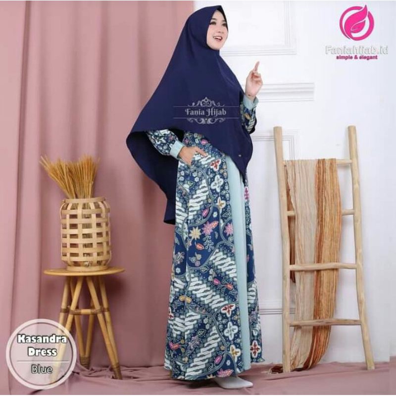 KASSANDRA FANIA HIJAB GAMIS BATIK SATIN GAMIS MURAH GAMIS BRANDED GAMIS DISKON GAMIS MENYUSUI
