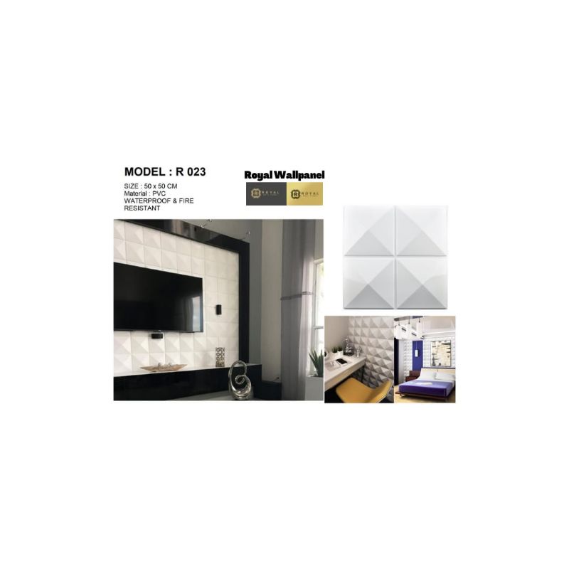 HARGA PROMO Wallpanel PVC 3D ROYAL WALLPANEL-R 023