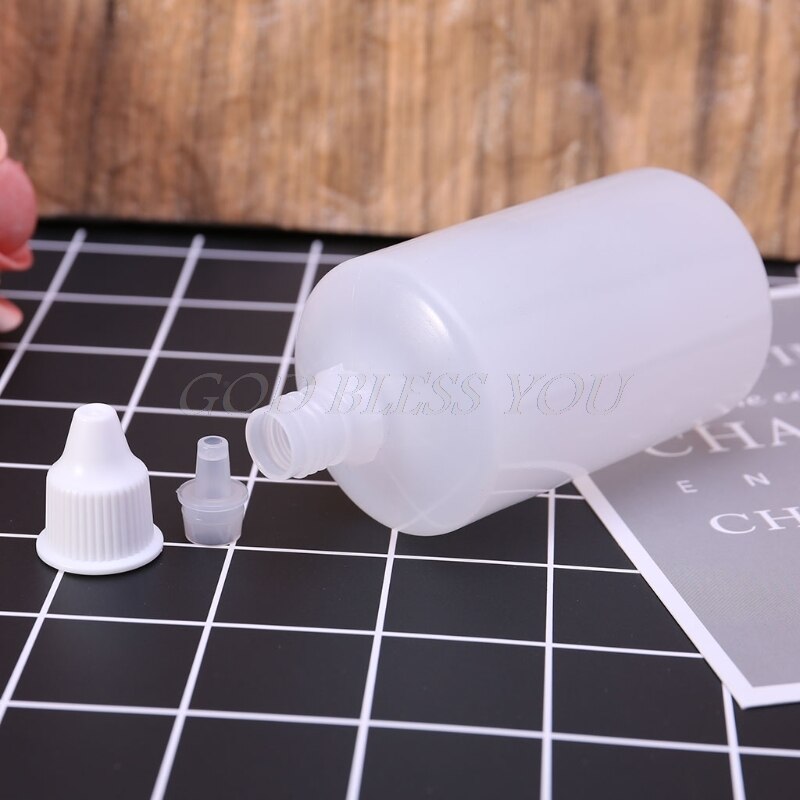 5/10/15/20/30/50/100ml Plastic Squeezable Empty Eye Liquid Dropping Bottles Container Eye Drop Accessory