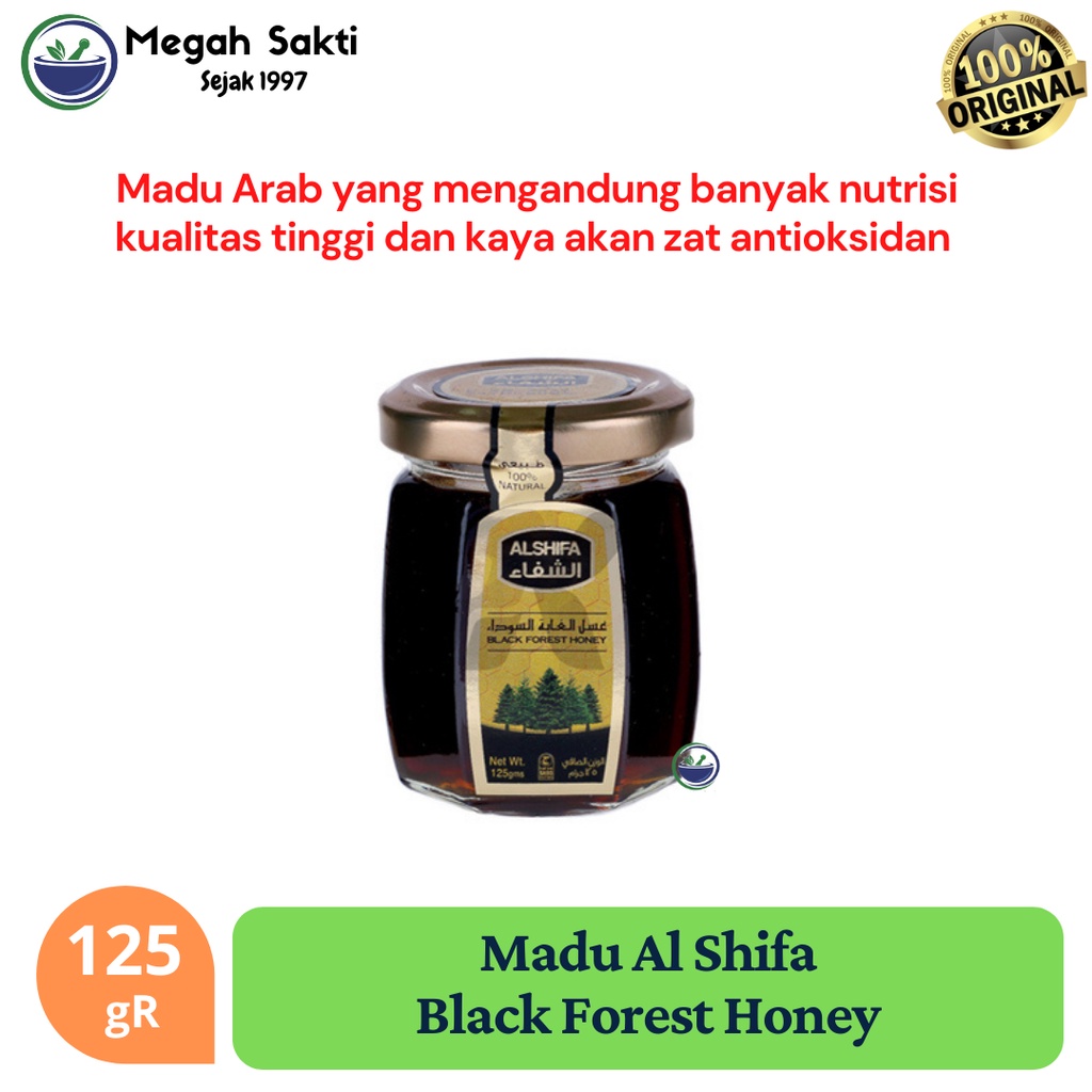

Al Shifa Black Forest Honey 125 gR - Madu Import Asifa Arab Saudi Original