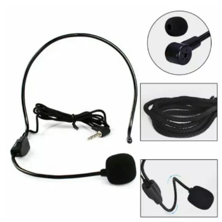 Mic CLIP ON Bando Headset Microphone Bando Jack 3.5mm Mic Clip On Vlogger