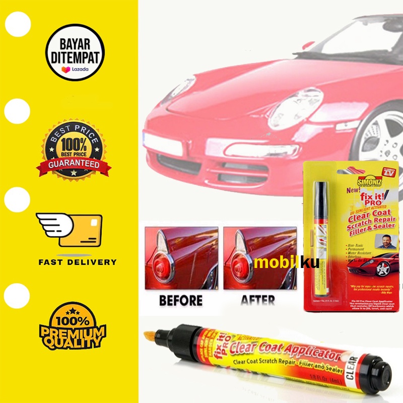 [BISA COD] Fix It Pro Pen Spidol Penghilang Baret Lecet Cat Mobil Car Alumunium OPP Bag