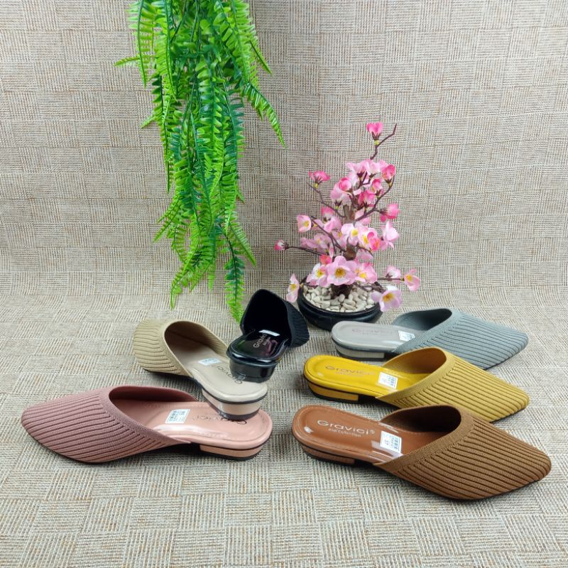 SANDAL FLAT WANITA / SANDAL TERBARU WANITA / SANDAL SLIP ON ENER 07