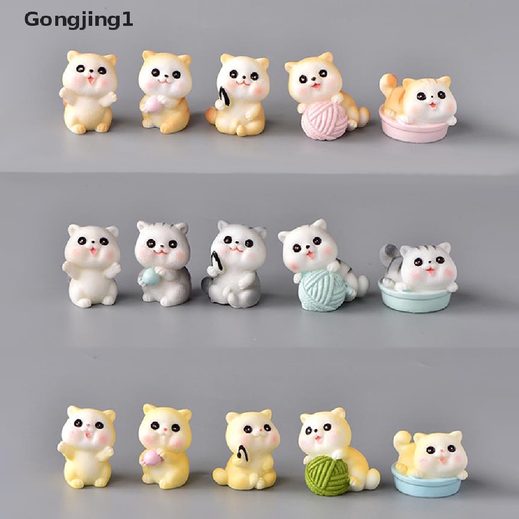 Gongjing1 1 Pc Miniatur Kucing Nakal Untuk Dekorasi Taman Minifairy Gardenrumah