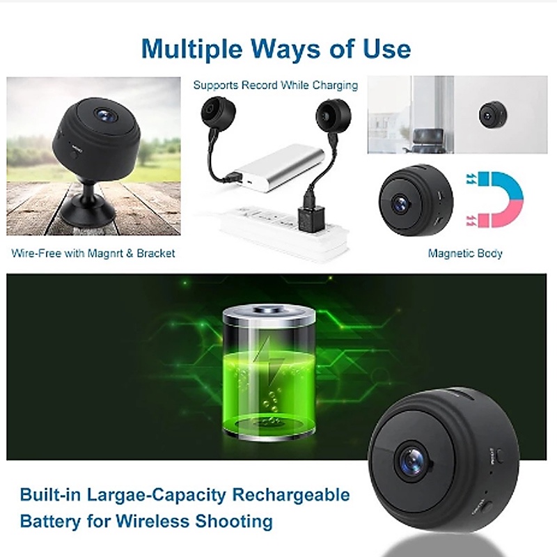 Camera Mini A9 Wifi CCTV Mini Wifi Magnet 1080HD IP Camera Mini Spycam