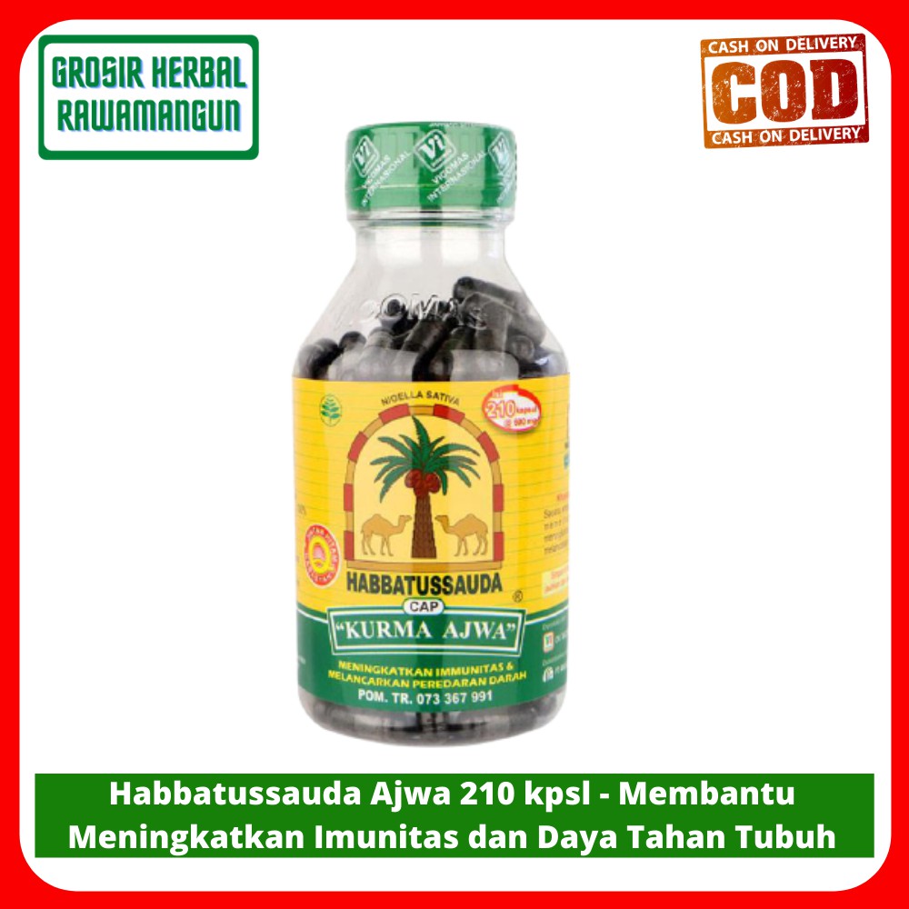 

Habatusauda Cap Kurma Ajwa 210 kapsul