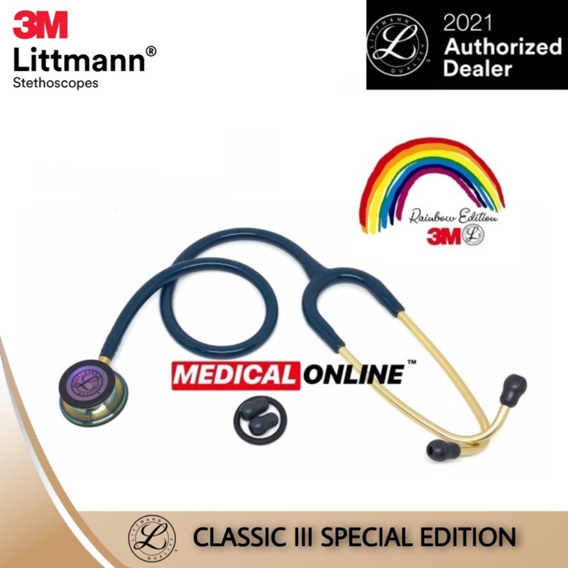 3M STETOSKOP LITTMANN CLASSIC III CARIBBEAN BLUE 5807 RAINBOW EDITION LITMAN LITTMAN CLASSIC 3