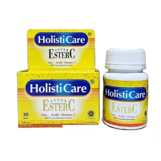 HOLISTICARE SUPER ESTER C Botol Isi 30 - Vitamin C Aman Untuk Lambung Tablet