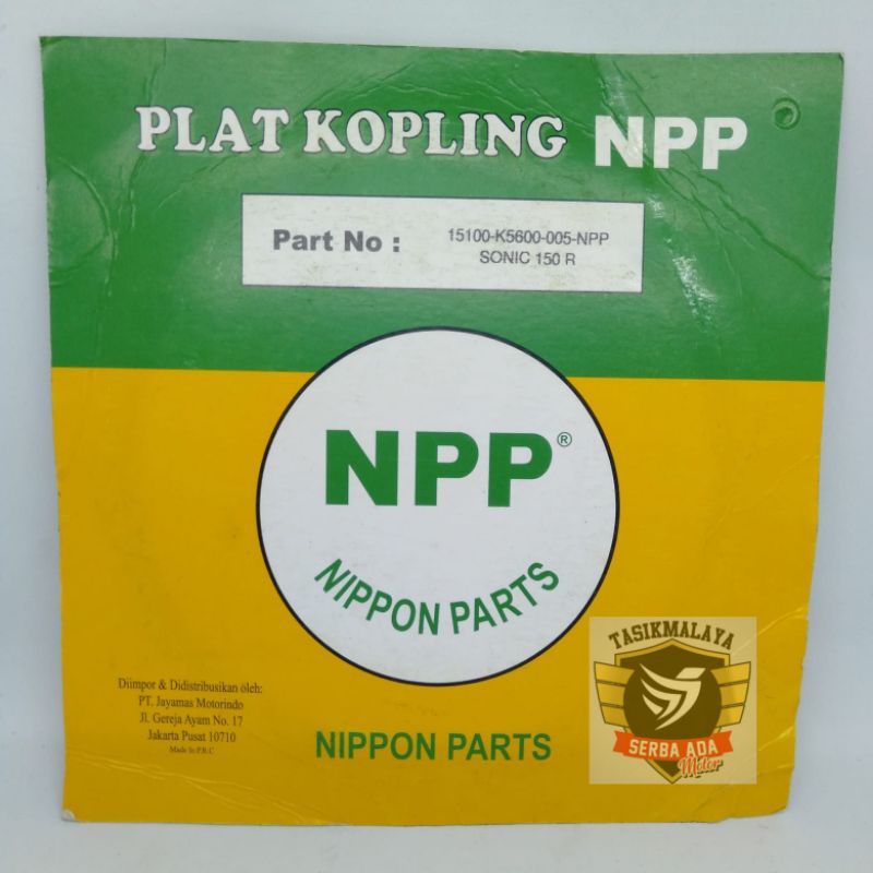 PLAT KOPLING KAMPAS KOPLING SONIC 150 R 100% Original NPP
