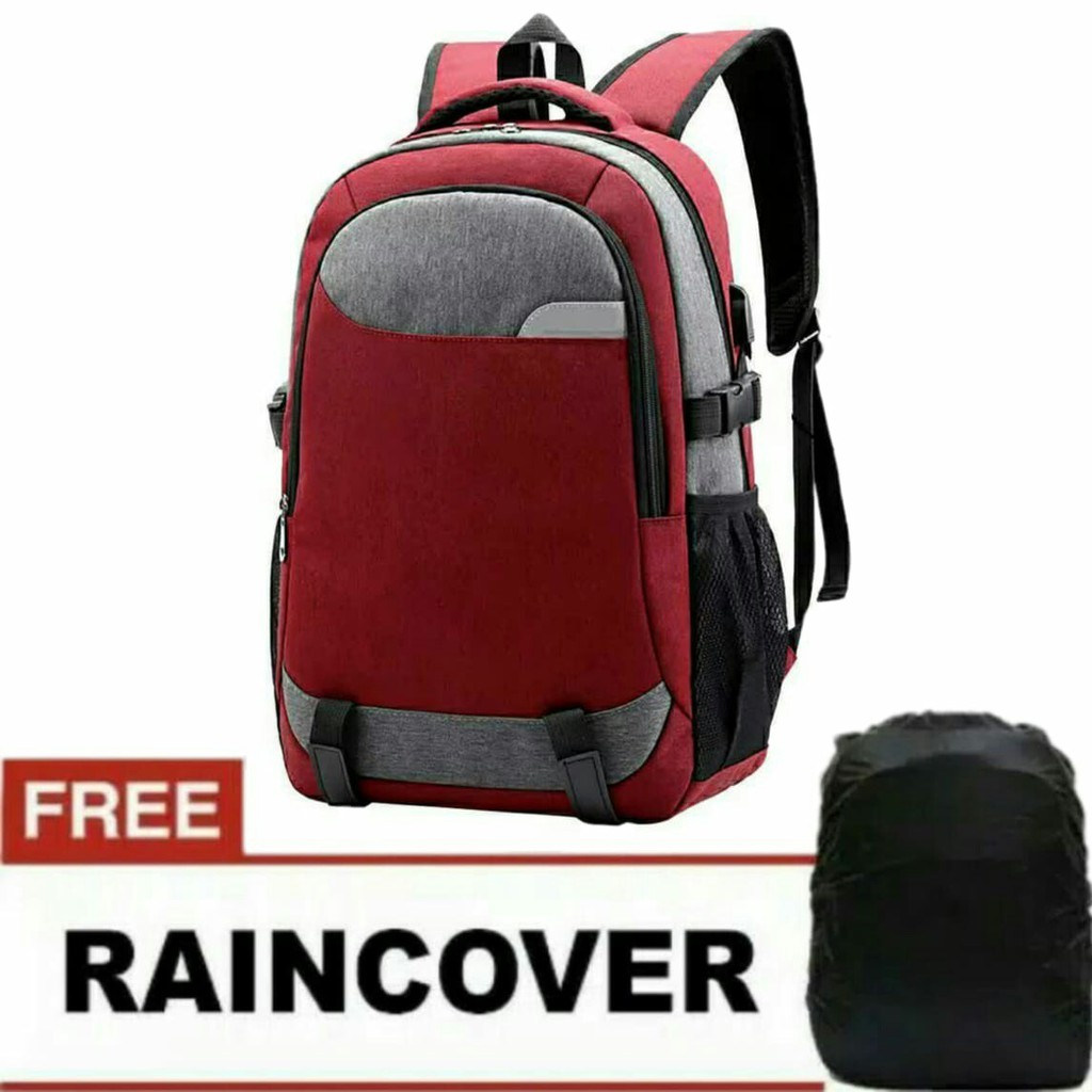 TAS RANSEL TAS GENDONG PRIA TERBARU// SLOT LAPTOP// FREE RAIN COVER