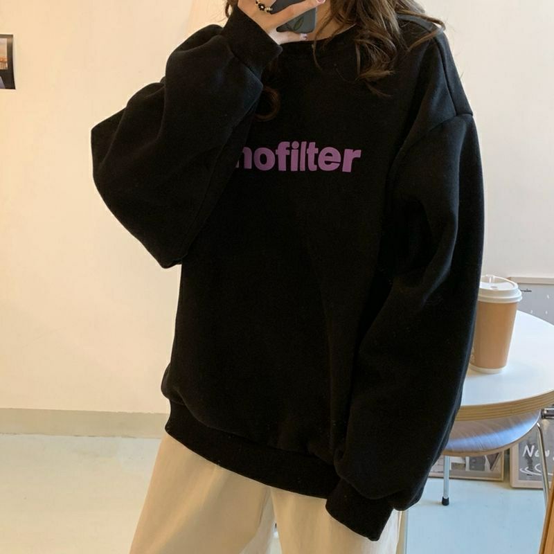 S - XXXXXL(6XL) Sweater NOFILTER Jumbo Korean Style No Filter Oblong Cute Crewneck Harajuku OVERSIZE Street Style Unisex