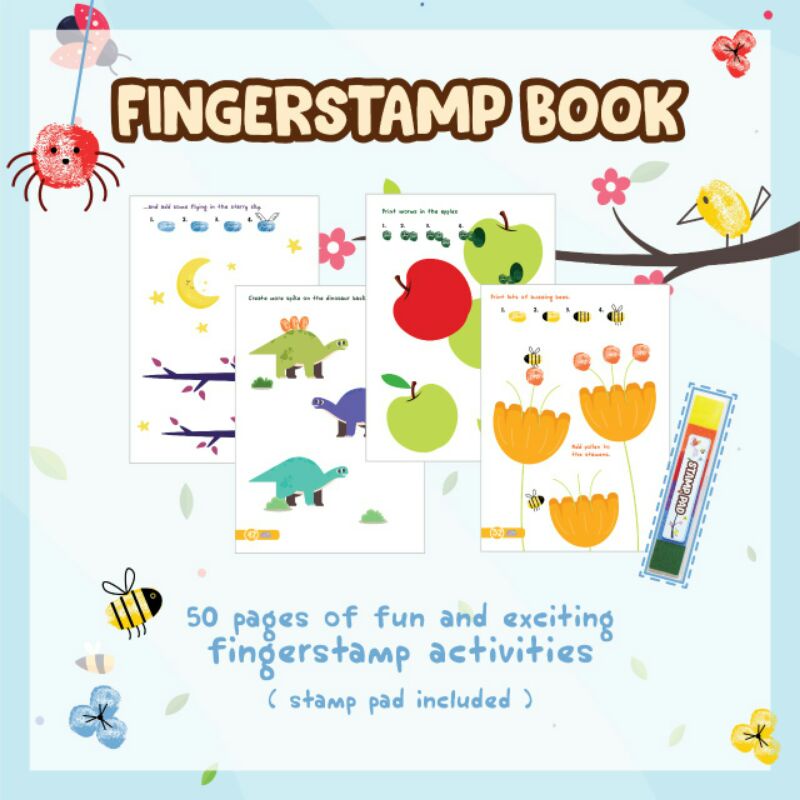 

Tiny giant finger stamp book