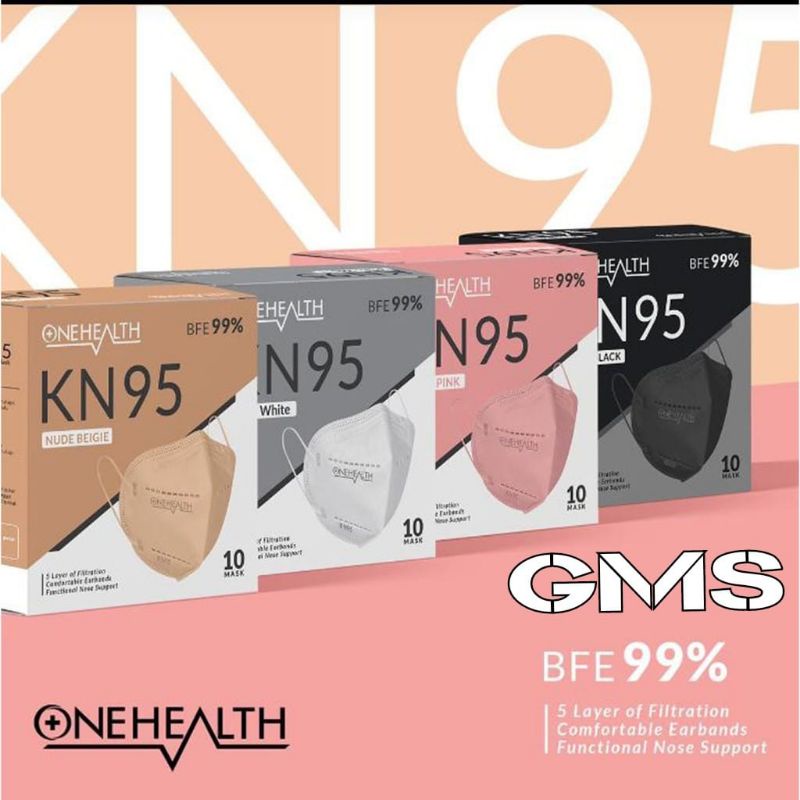 Masker Medis KN95 Onehealth 5 Ply Per Box isi 10 Pcs