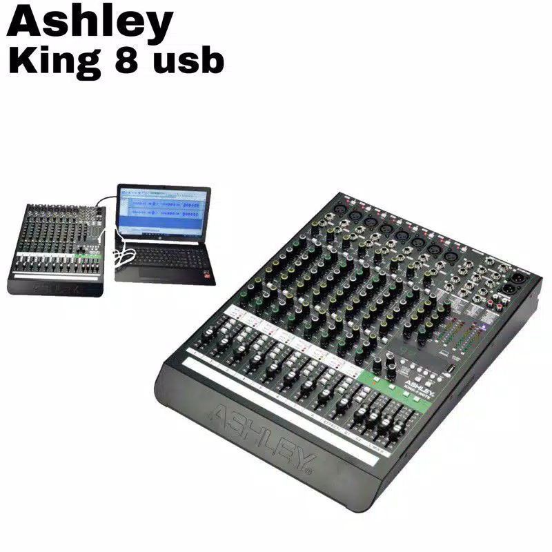PROMO MURAH mixer Ashley king 8 note original new varian mixer Ashley 8 channel out door