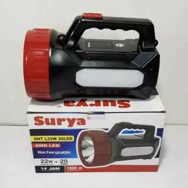 SENTER SURYA SHT 22w SENTER LED SURYA SENTER CARGER SENTER SURYA SENTER BATRE SUPER TERANG SENTER