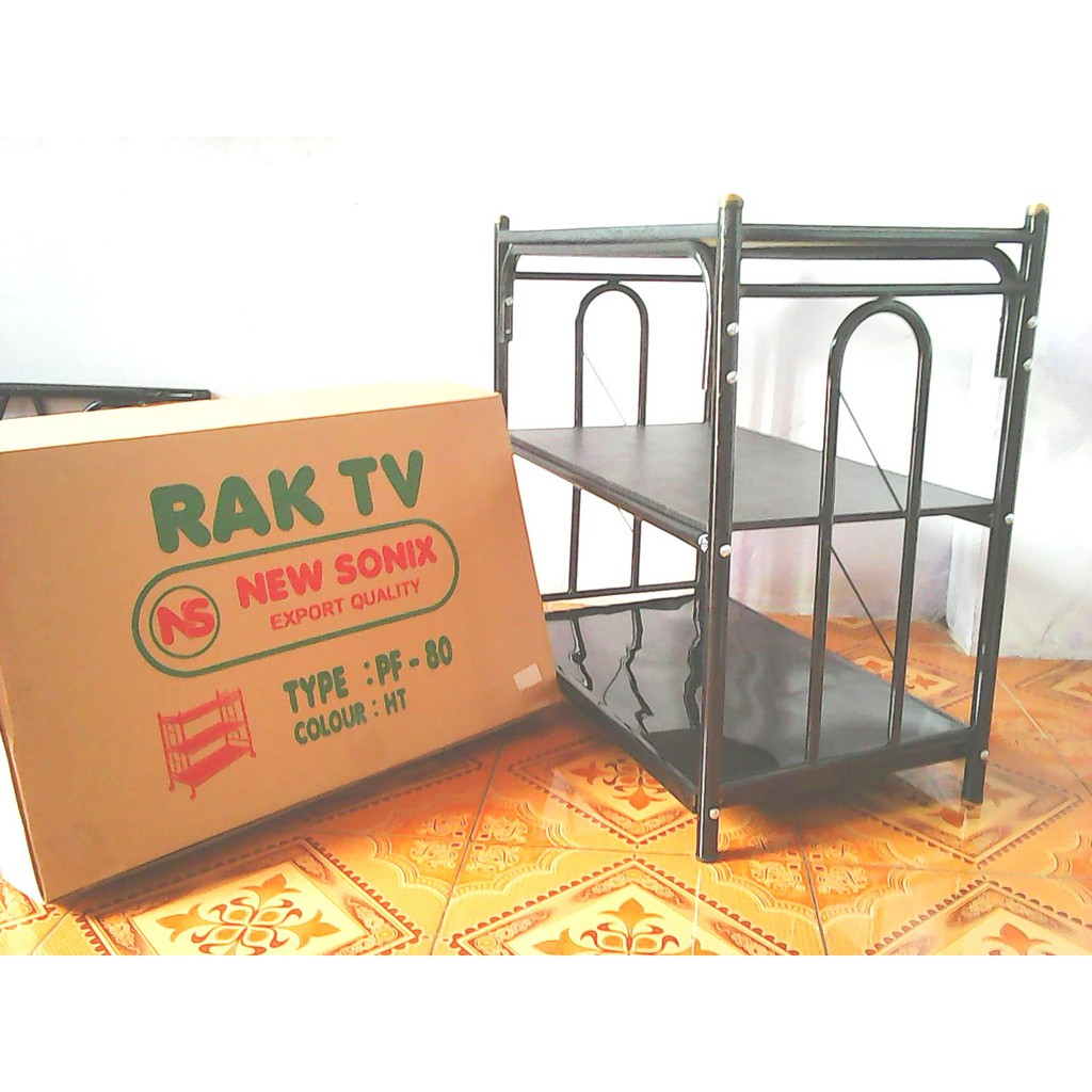 Rak TV Besi Free ongkir PF 80 ( TV 14 - 32 Inch )