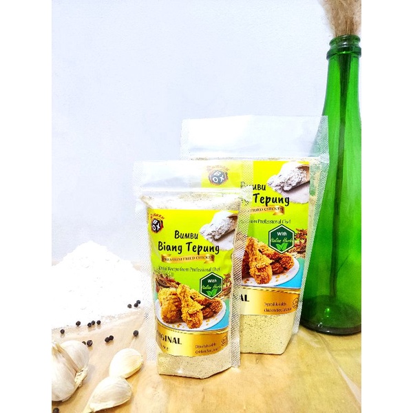 

Bumbu Biang Tepung Premium Fried Chicken Resep Special by CHICKEN BOX - Original untuk 10KG TEPUNG!