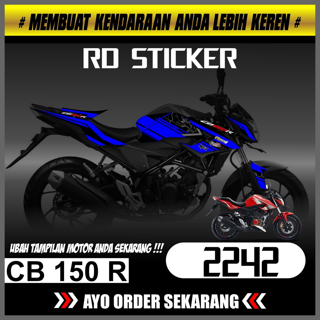 Striping CB 150 R FACELIFT 2016-2018 Striping CB 150 R FACELIFT Decal Motor CB 150 R FACELIFT stripi