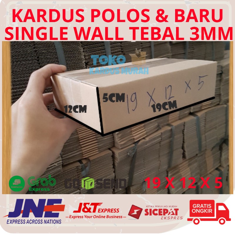 

Kardus Baru Box Polos Kotak Packing Karton Dus Bok Tebal 3mm Single Wall Harga 1 Lembar 19 x 12 x 5