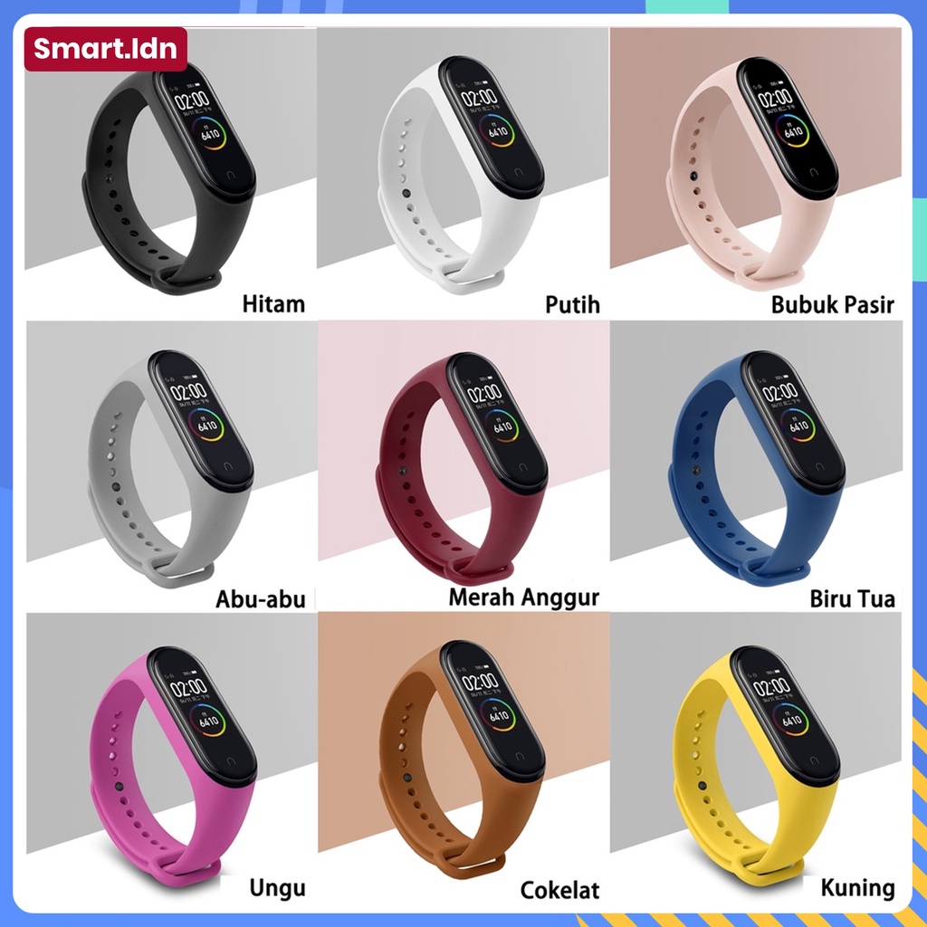 Tali Xiaomi Band Bracelet Mi Band 3 4 5 6 Colorful Silicone Strap Replacement