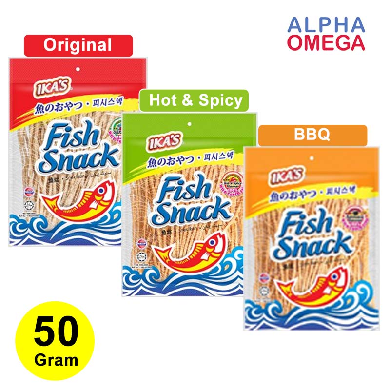 

FISH SNACK IKAN MERK IKA'S - JUHI SNACK CEMILAN BERVARIAN RASA 50 GR