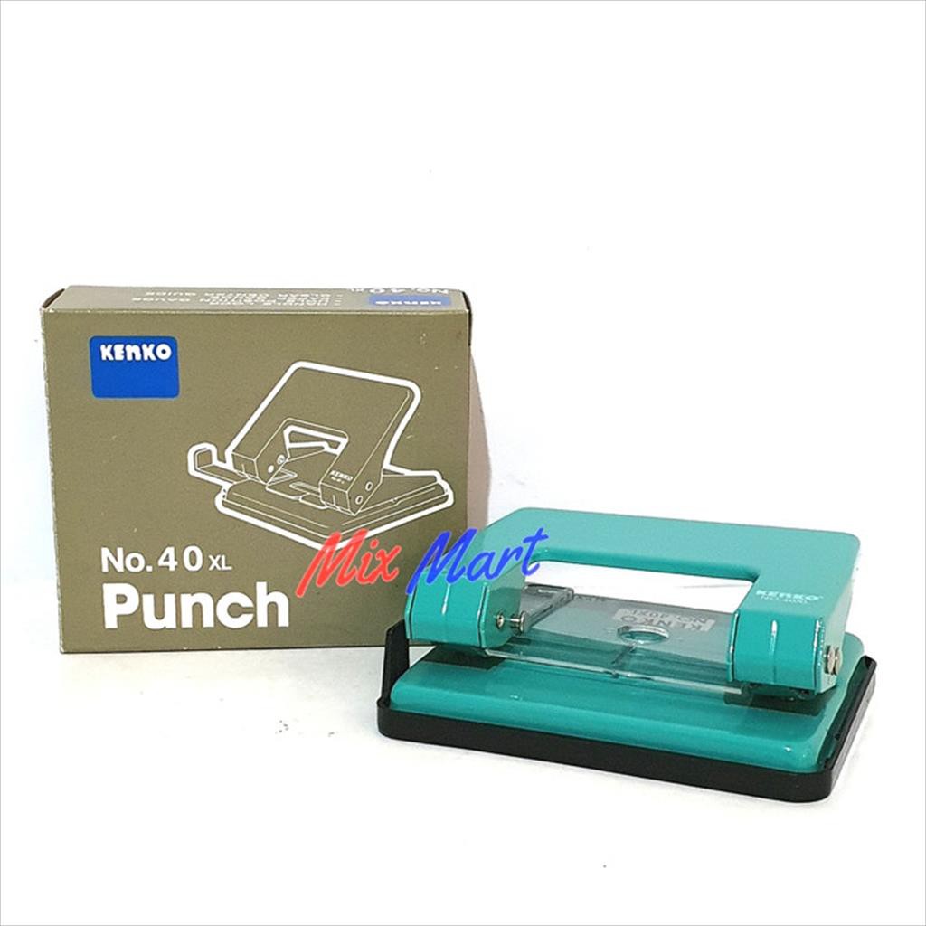 

Punch Kenko 40 XL / Perforator / Pembolong kertas Sedang 2 lubang