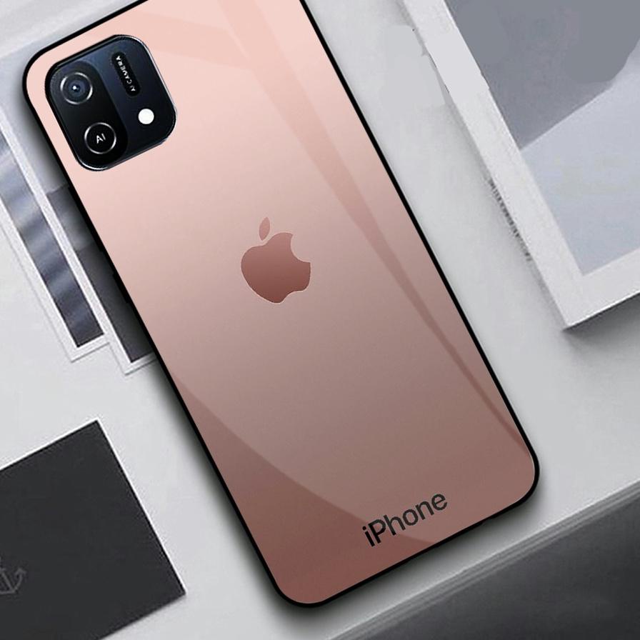 Softcase Glass Oppo A16K A16e G105 - Softcase Mirror - Softcase Kaca Oppo A16e - Softcase Glass - So