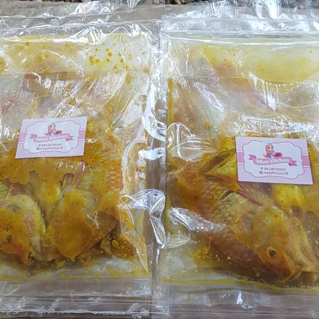 

Nila bumbu kuning siap goreng