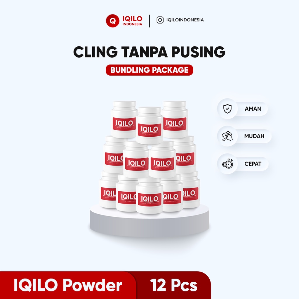 IQILO Powder Paket Hemat 12 PCS