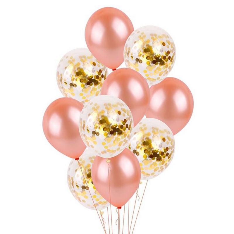 Rose Gold  Star Paket Cinta Balon Dekorasi  Pernikahan 