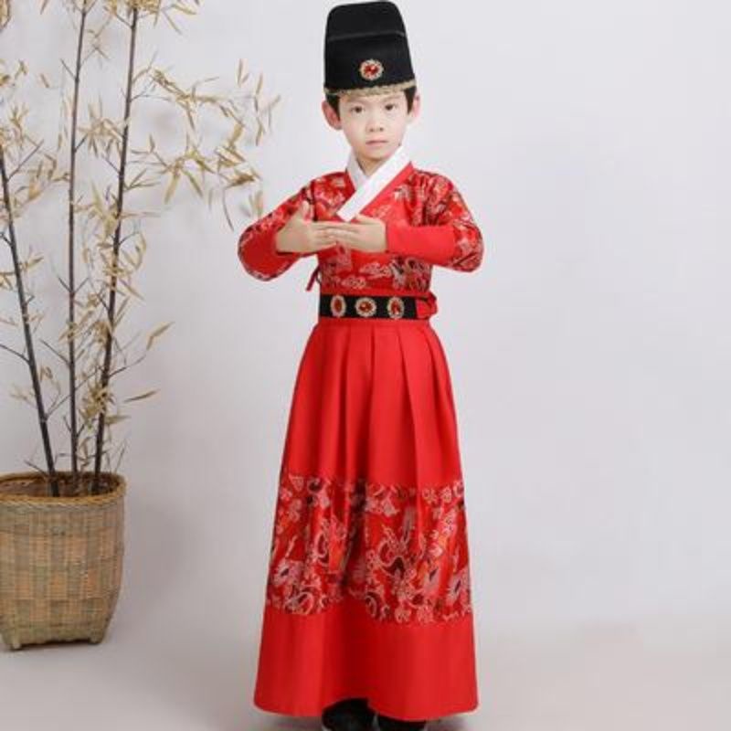 Halloween children's costume boy's Han suit flying fish suit Ming royal guards high-grade brocade fo